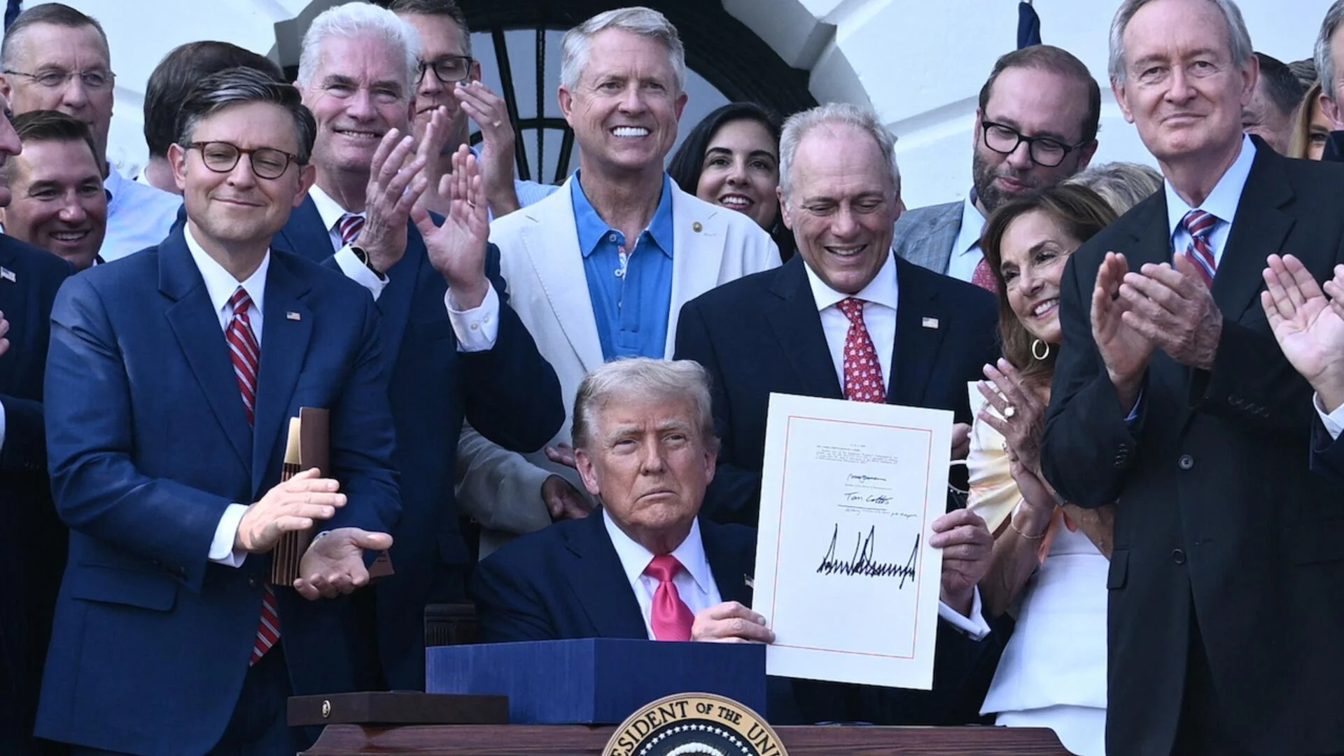Trump signing the 'Big Beautiful Bill' on July 4, 2025